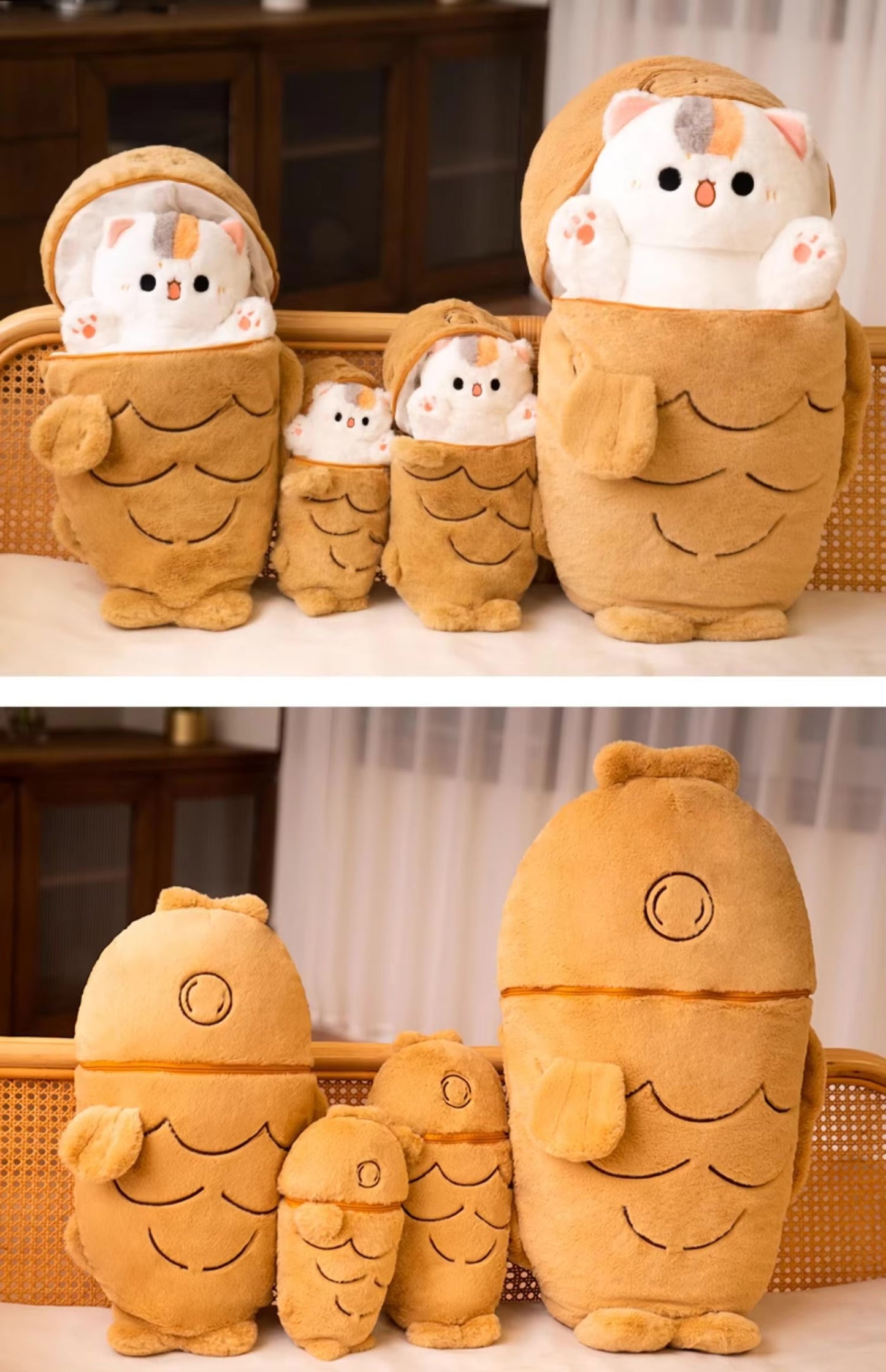 Taiyaki Cat Plush Toy