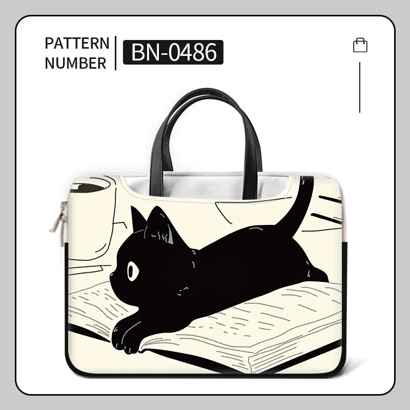 Black Cat Laptop Bag