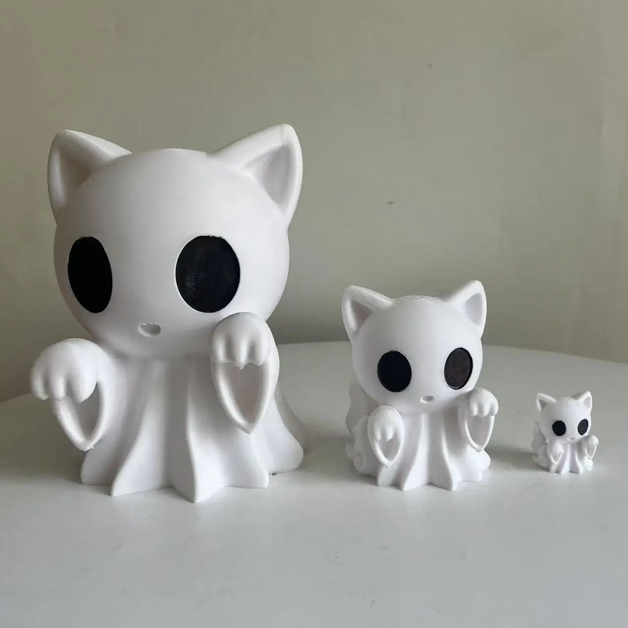 Cute Kitty Ghost Statue