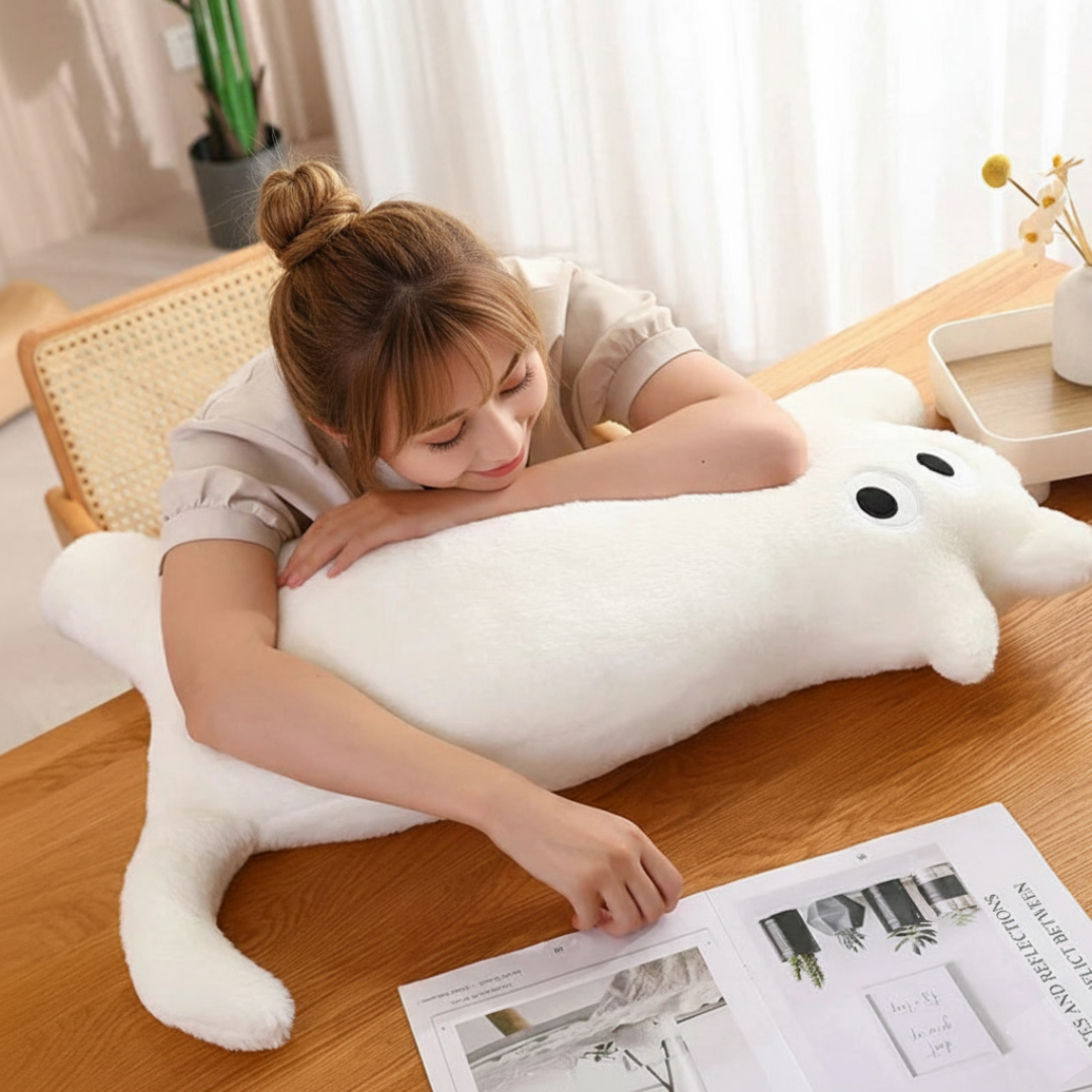 Cute Huggable Soft Long Cat Pillow Plush Toy