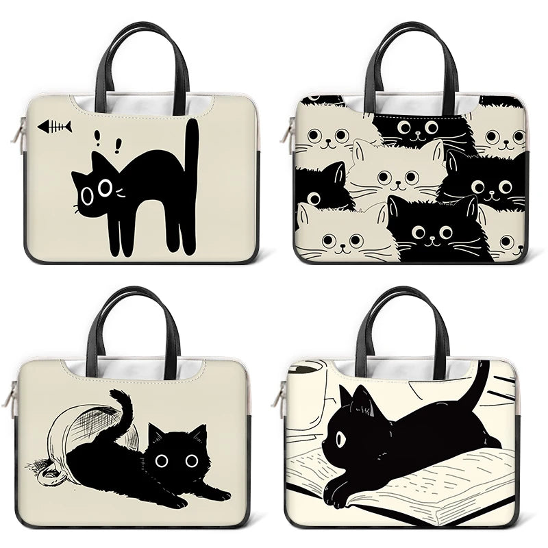 Black Cat Laptop Bag