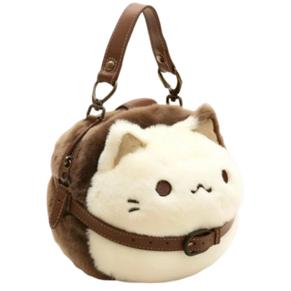 Adorable Plush Cat Shoulder Bag