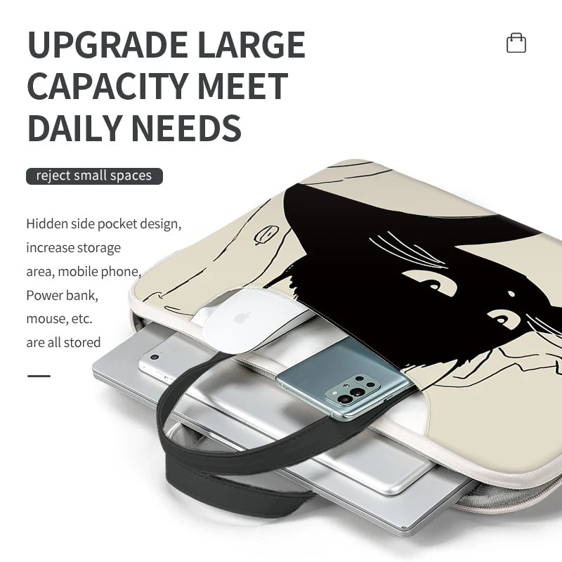 Black Cat Laptop Bag