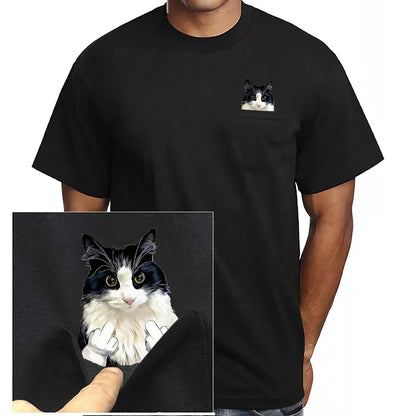 Funny Middle Finger Cat T-Shirt