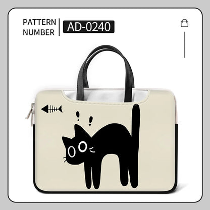 Black Cat Laptop Bag