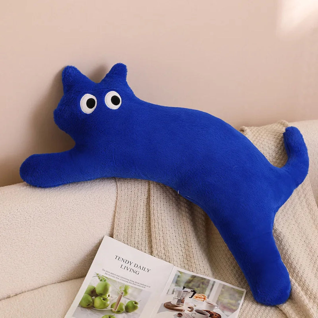 Cute Huggable Soft Long Cat Pillow Plush Toy