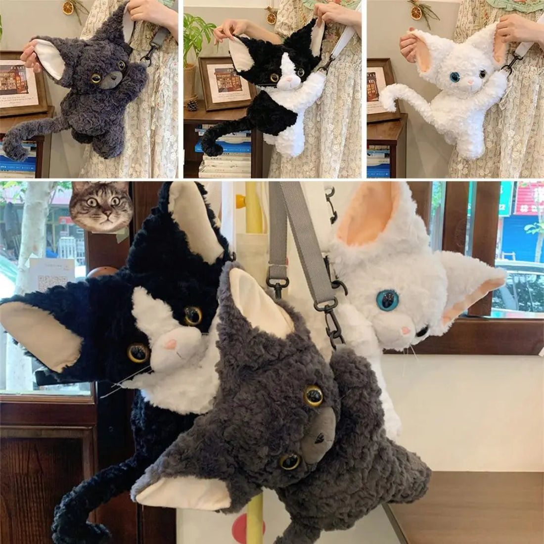 Cute Soft Cat Shoulder Bag