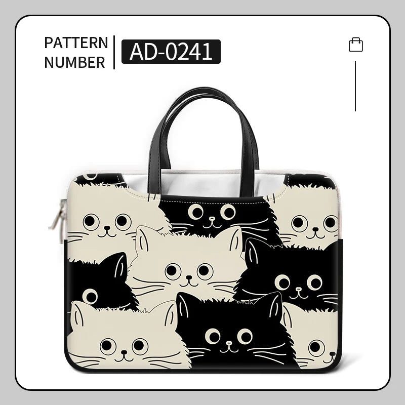 Black Cat Laptop Bag