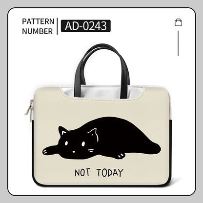 Black Cat Laptop Bag