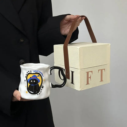 "WHAT WRONG?" Wizard Cat Mug